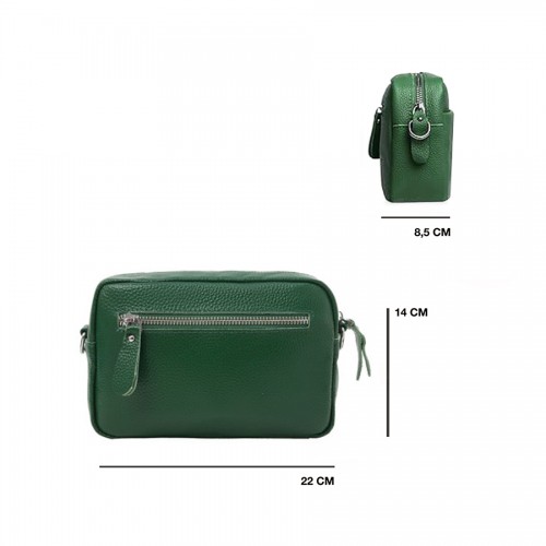 Bolso de piel bandolera 21x15x8 cm RALE