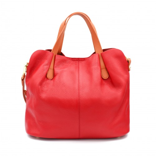 Bolso de piel doble asa...