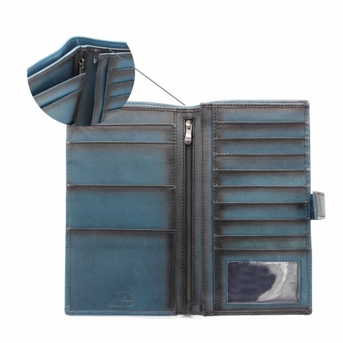 Cartera de piel 22x12 cm - OCEAN&APACHE