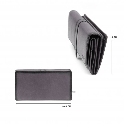 Cartera de piel 18,5x10 cm - OCEAN&APACHE