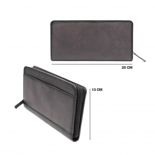 Cartera de piel 25x13 cm - OCEAN&APACHE