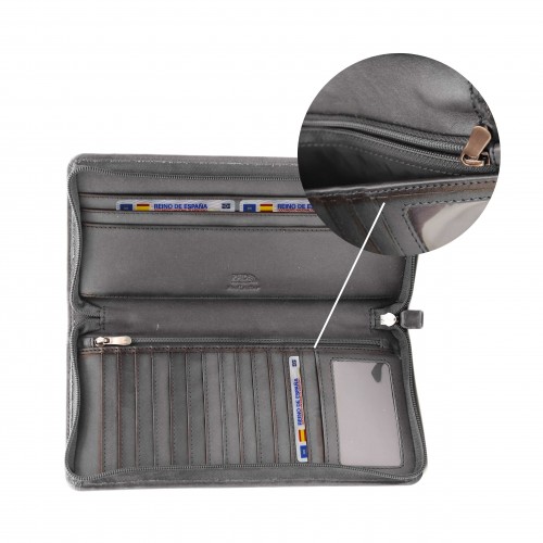 Cartera de piel 25x13 cm - OCEAN&APACHE