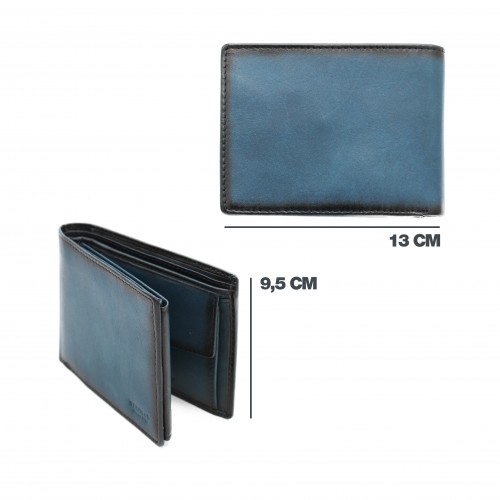 Cartera de piel 9,5x13 cm - OCEAN&APACHE