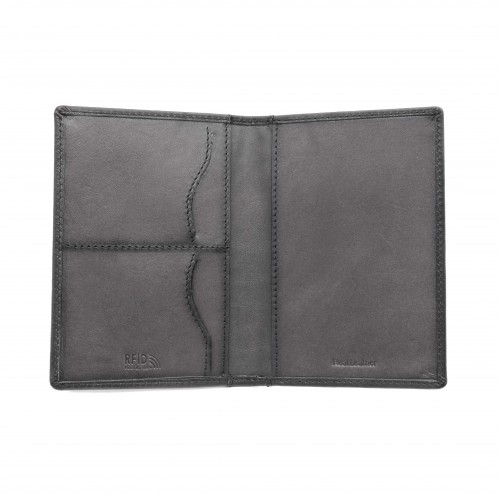 Funda pasaporte de piel multiespacio 14,5x10 cm OCEAN&APACHE