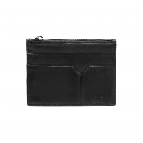 Tarjetero de piel con cremallera modelo DEGRA 8x11 cm