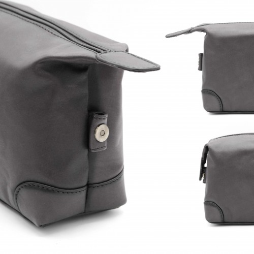 Neceser de piel con cremallera 15x22x8 cm OCEAN&APACHE