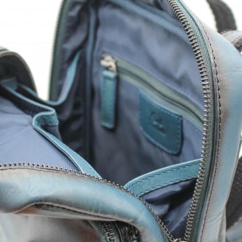 Bolso bandolera de piel 24x20x6 cm OCEAN&APACHE