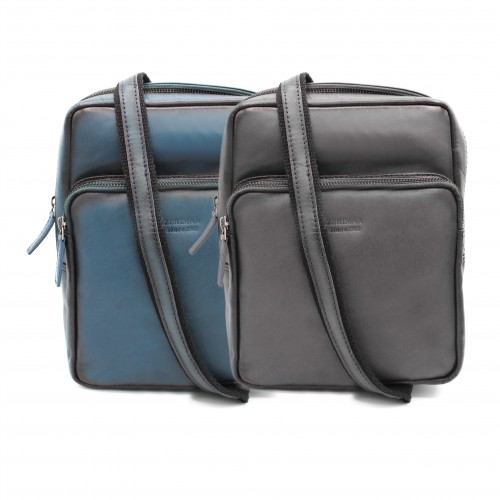 Bolso bandolera de piel 24x20x6 cm OCEAN&APACHE