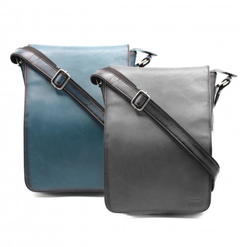 Bolso bandolera de piel 35x25x7 cm OCEAN&APACHE