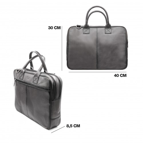 Maletin de piel modelo 30x40x8,5 cm OCEAN&APACHE