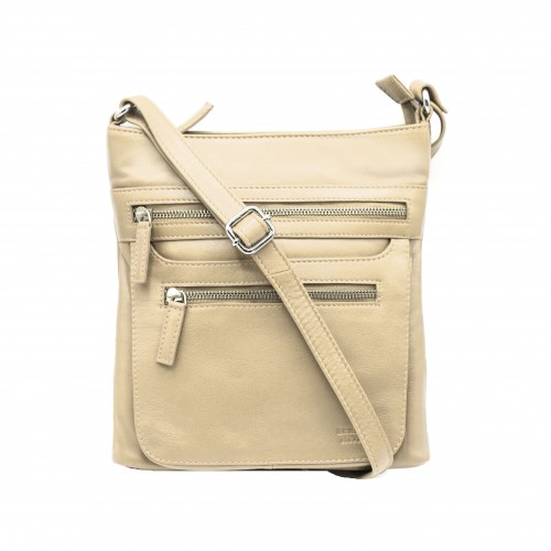 Bolso de piel bandolera 25x24x6 cm BLOQUE