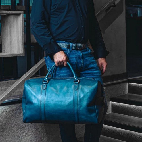 Bolso viaje de piel 41x54x17,5 cm OCEAN&APACHE