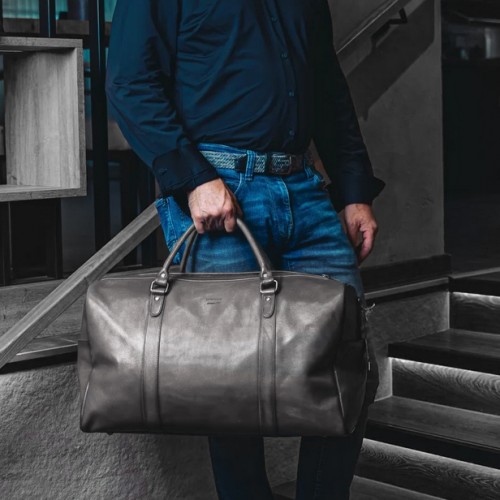 Bolso viaje de piel 41x54x17,5 cm OCEAN&APACHE