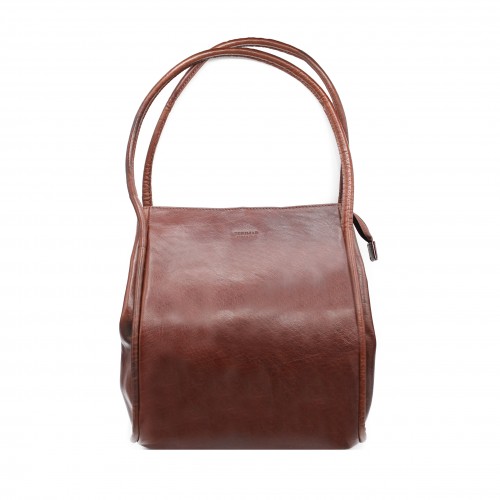 Bolso de piel con doble ancho 31x27x14 cm CHUEA