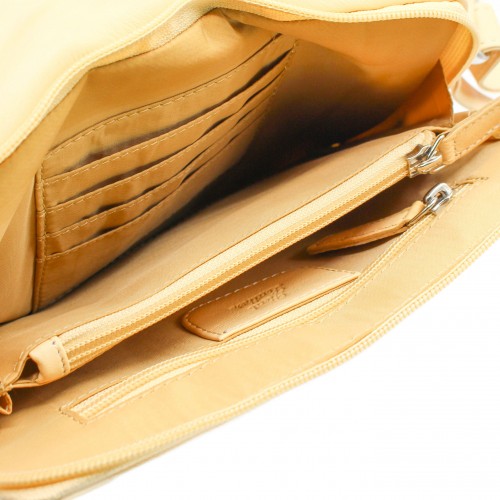 Bolso de piel bandolera 16x20x5 cm MALIBU