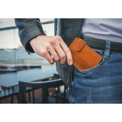 Cartera de piel 11x9 cm modelo TRIS