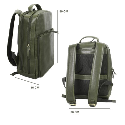 Mochila de piel natural 39x26x16 cm KOSI