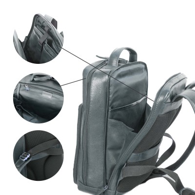 Mochila de piel natural 39x26x16 cm KOSI