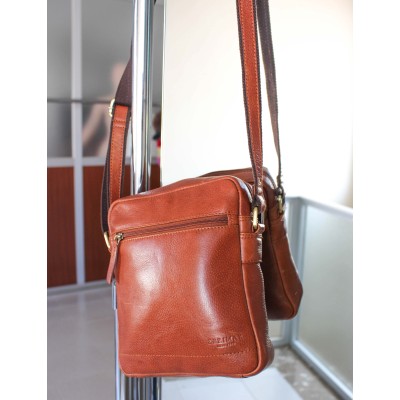 Bolso bandolera de piel modelo POKO 25x20x7 cm