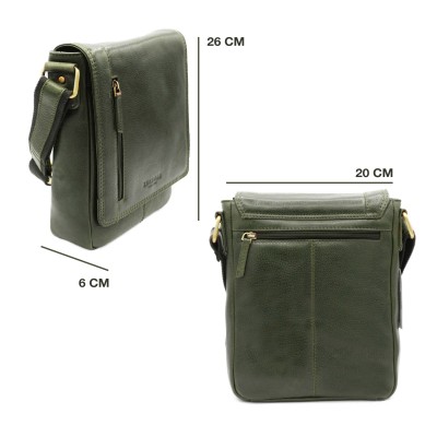 Bolso bandolera de piel modelo WAILER 26x20x6 cm