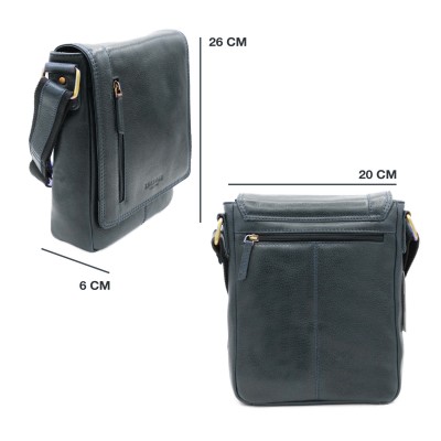 Bolso bandolera de piel modelo WAILER 26x20x6 cm