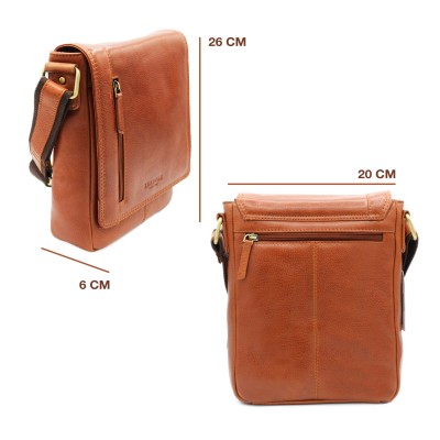 Bolso bandolera de piel modelo WAILER 26x20x6 cm