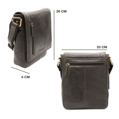 Bolso bandolera de piel modelo WAILER 26x20x6 cm