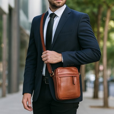 Bolso bandolera de piel modelo GHOST 20x16x5,5 cm