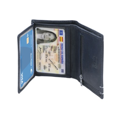 Cartera de piel 10,5x8 cm modelo RELS