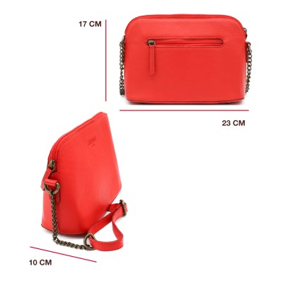 Bolso de piel bandolera 23x17x10 cm LOVA