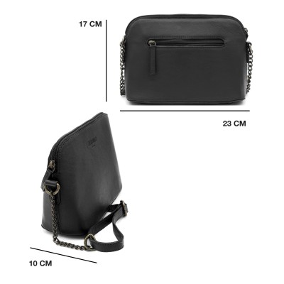 Bolso de piel bandolera 23x17x10 cm LOVA