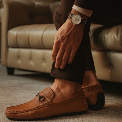 Mocasines de piel con eslabon CORSARIO