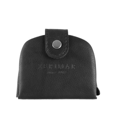 Monedero de tacon de piel con bandeja 8,5x8 cm