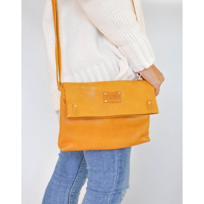 Bolso de piel bandolera 29x20x4 cm RAYO