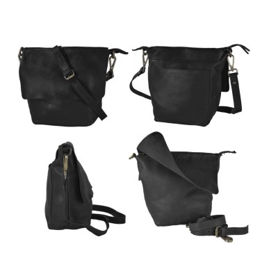 Bolso de piel bandolera 23x24 cm CANO