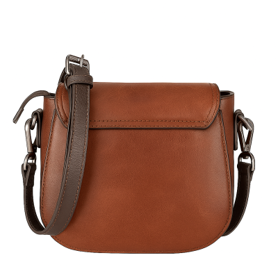 Bolso de piel grabado 19x19x8 cm ROSAE