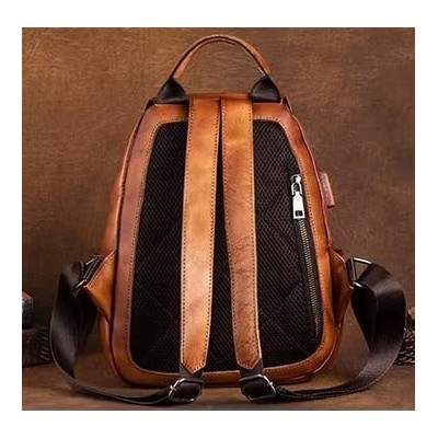 Mochila de piel 32x22x12 cm CIERVO