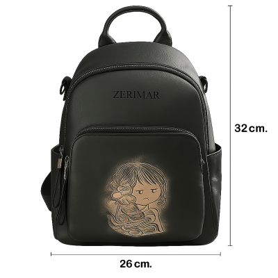Mochila de piel 32x26x13 cm POLOLA