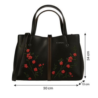 Bolso de piel doble asa 24x30x13 cm FIORI