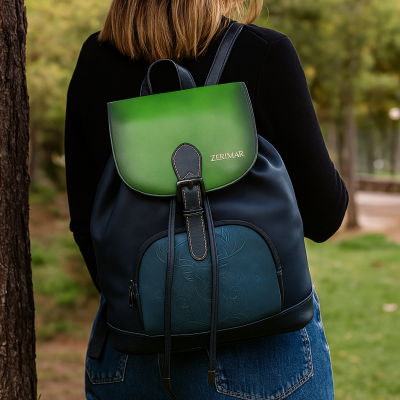 Mochila de piel 36x30x16 cm VENO