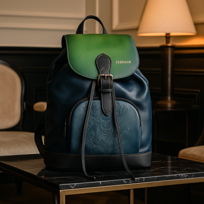 Mochila de piel 36x30x16 cm VENO