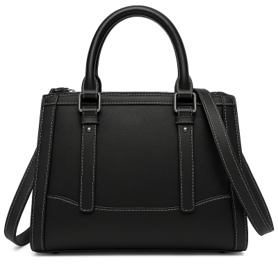 Bolso de piel doble asa 23x25x10 cm BUCLE