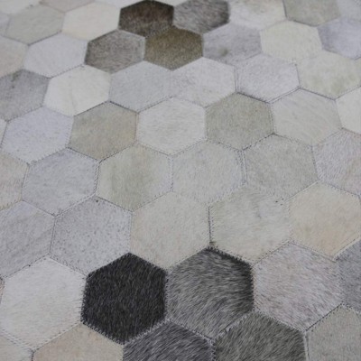 Alfombra Patchwork Piel 60x120 cm Zerimar - 6