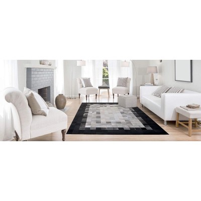 Alfombra Patchwork Piel de Vaca EARTH 60x120 cm Zerimar - 6