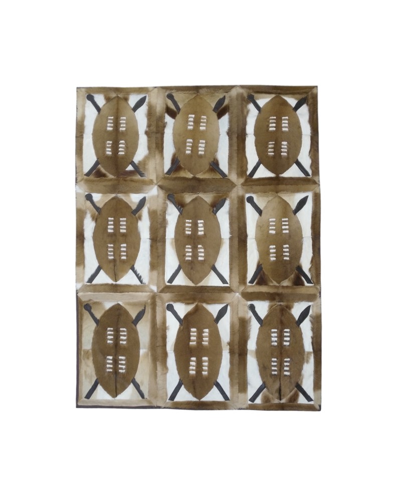 Alfombra de piel de gacela natural Springbok 160x112 cm Zerimar - 1