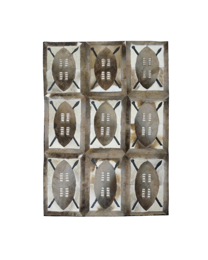 Alfombra de piel de gacela natural Springbok 164x117 cm Zerimar - 1