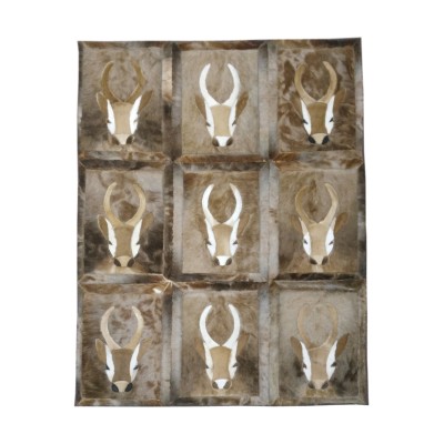 Alfombra de piel de gacela natural Springbok 160x116 cm Zerimar - 1