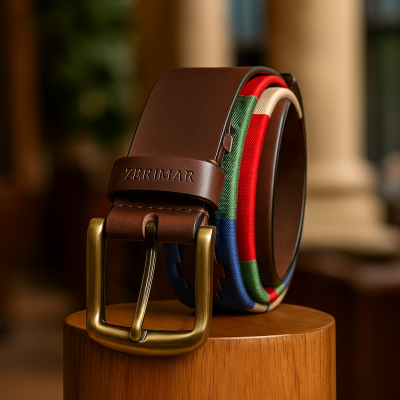 Cinturón de piel 38 mm modelo AZTEK