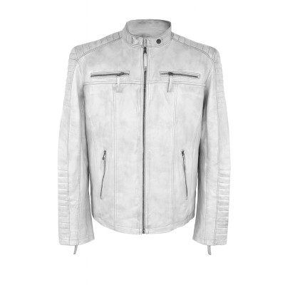 Chaqueta de piel con...