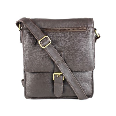 Bandolera de piel estilo vintage con cremalleras CHAPA Zerimar - 1